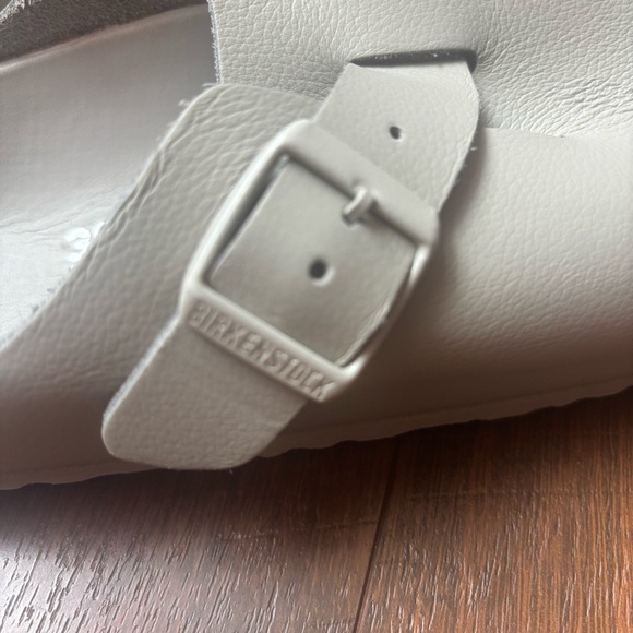 Birkenstock Exquisite Boston Gray Leather Clog Shoes size 39 - Picture 8 of 9